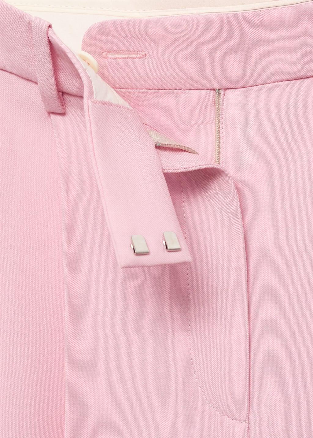 Pink Wide Leg Suit Trousers, , large image number 4