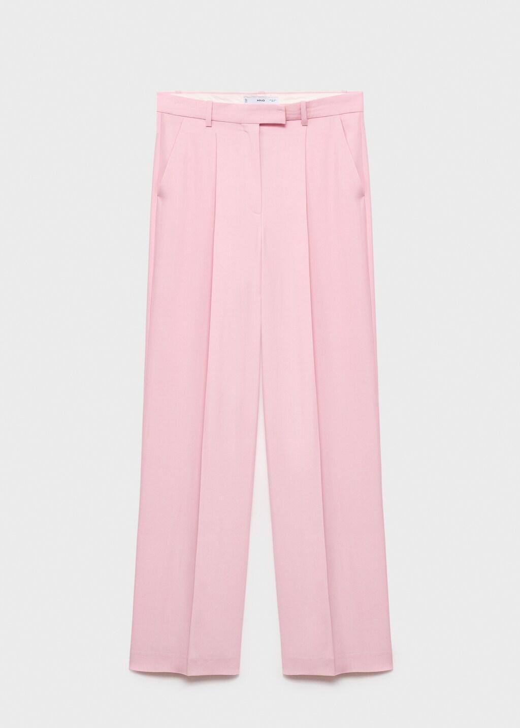 Pink Wide Leg Suit Trousers, , large image number 12