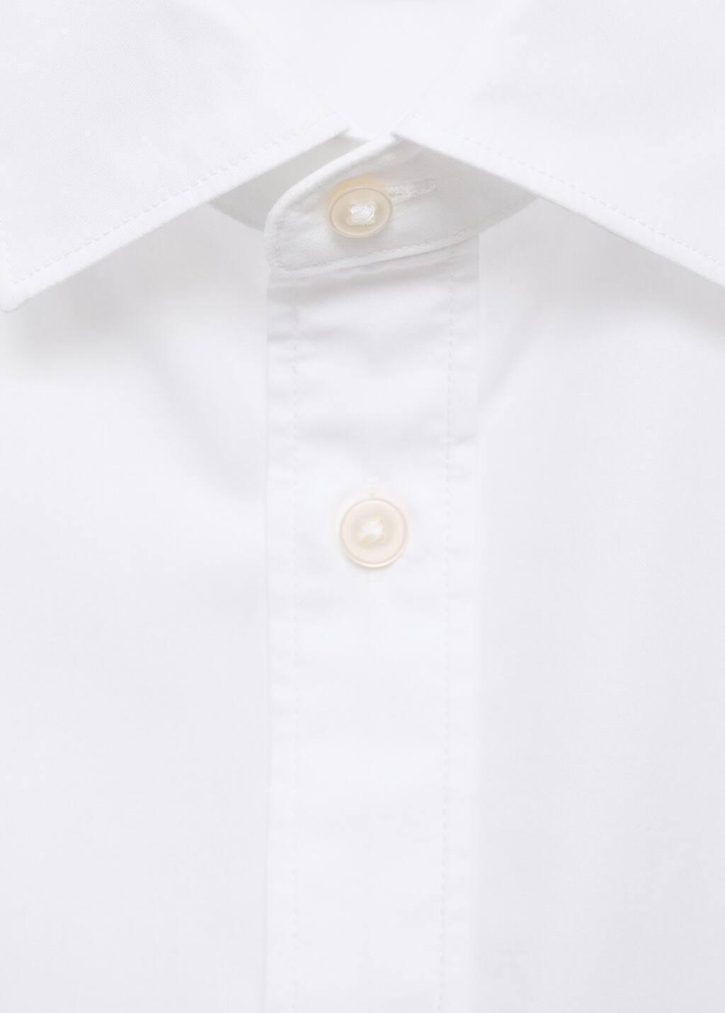 White Regular-Fit Cotton Shirt, White, large image number 4