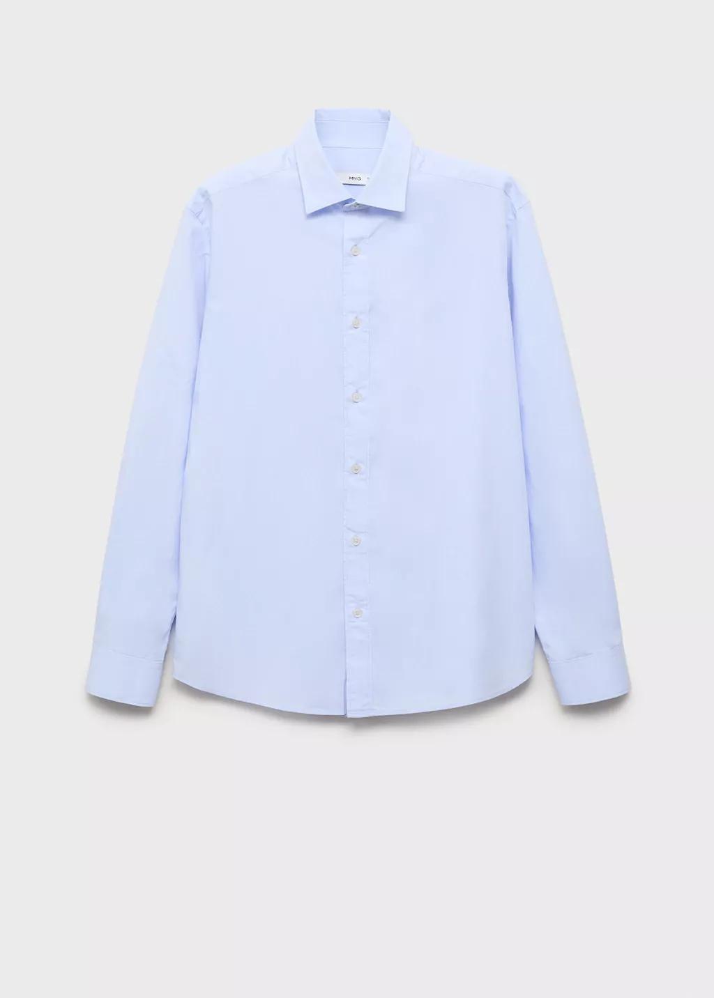 LT-PASTEL BLUE Regular-fit 100% cotton shirt, Light-Pastel Blue, large image number 6