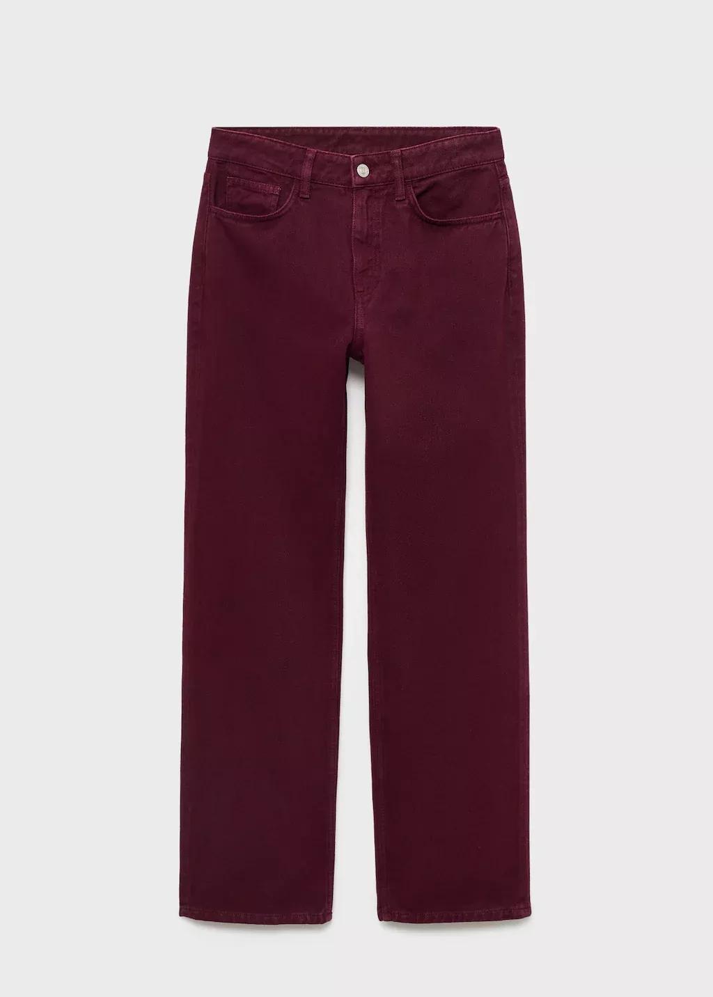 Red Matilda Straight High-Rise Jeans, , large image number 0
