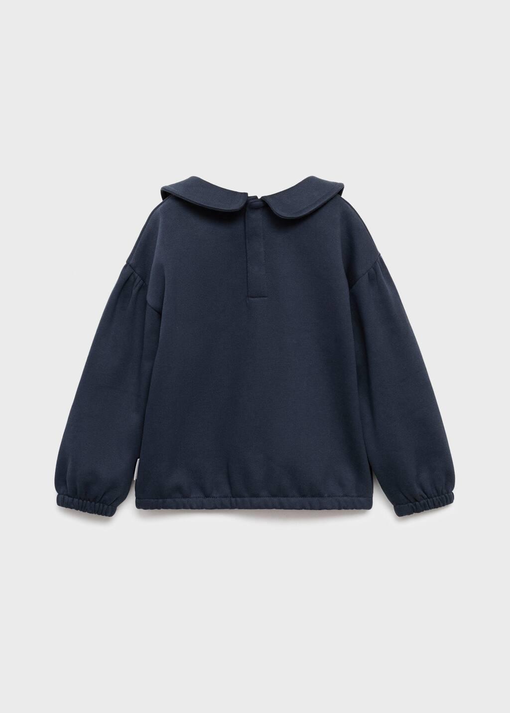 Navy Snoopy-Print Sweatshirt, Baby Girl, Navy, large image number 1