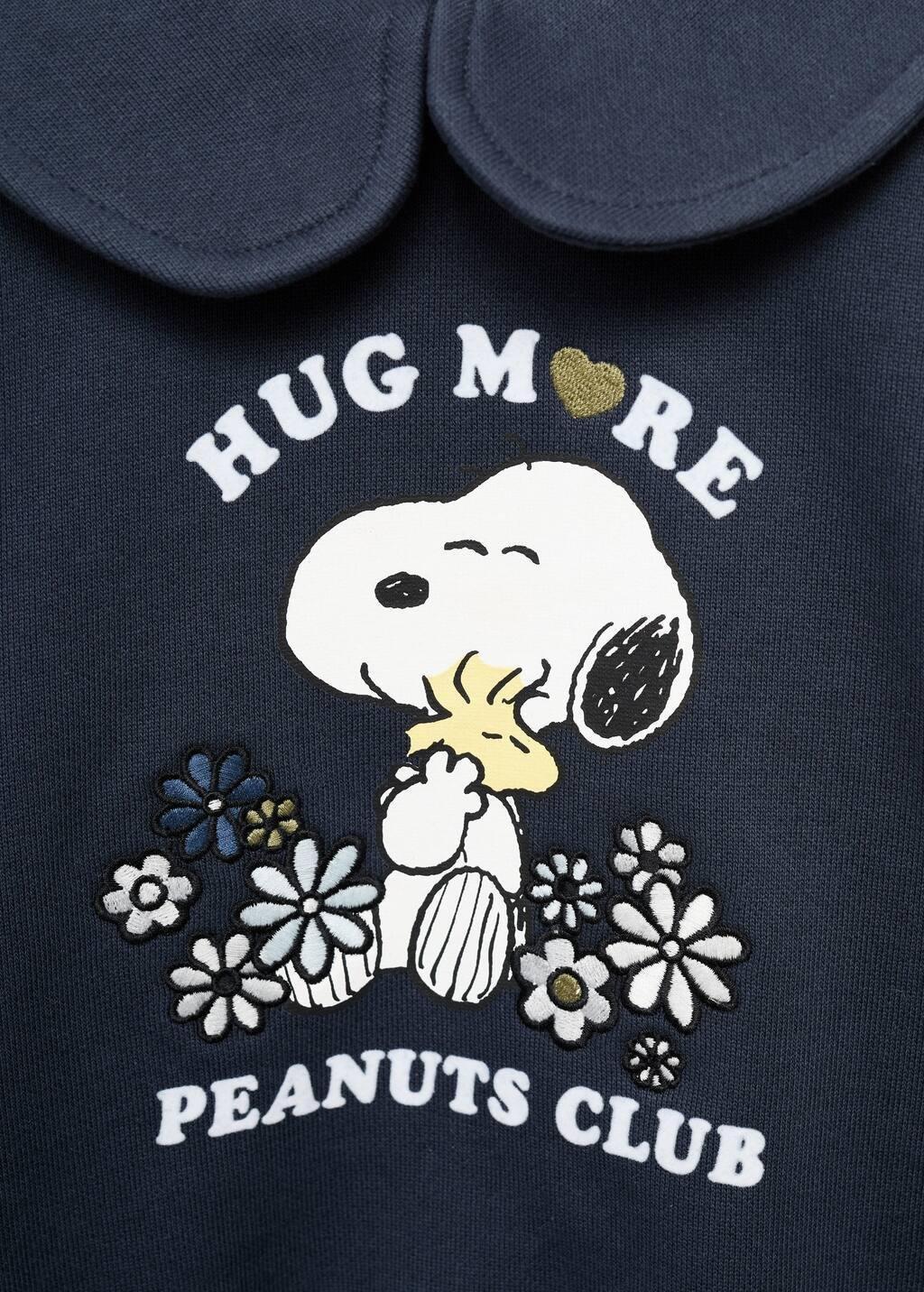 Navy Snoopy-Print Sweatshirt, Baby Girl, Navy, large image number 2