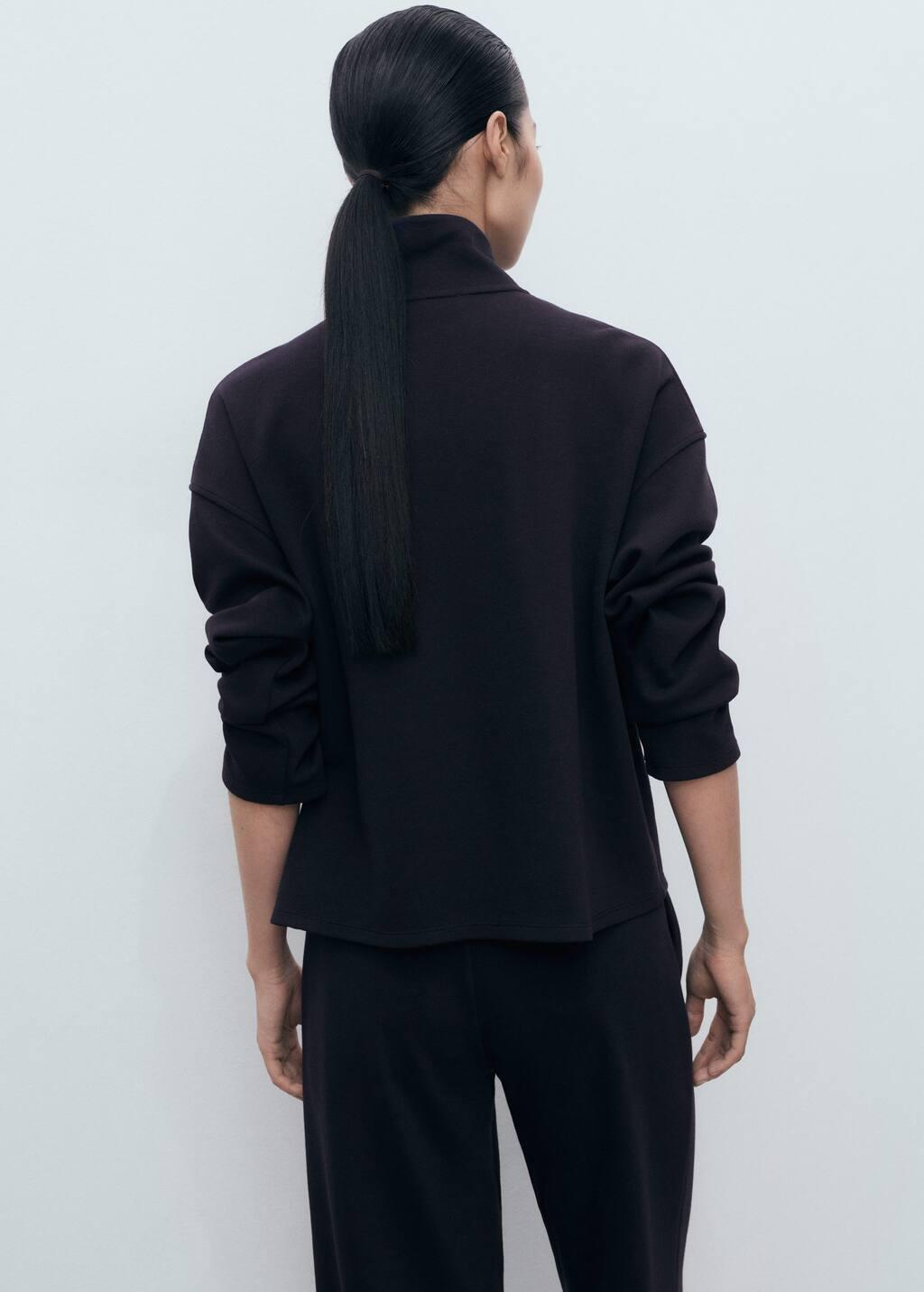 NAVY Turtleneck sweatshirt with zip, 0201_56, large image number 6