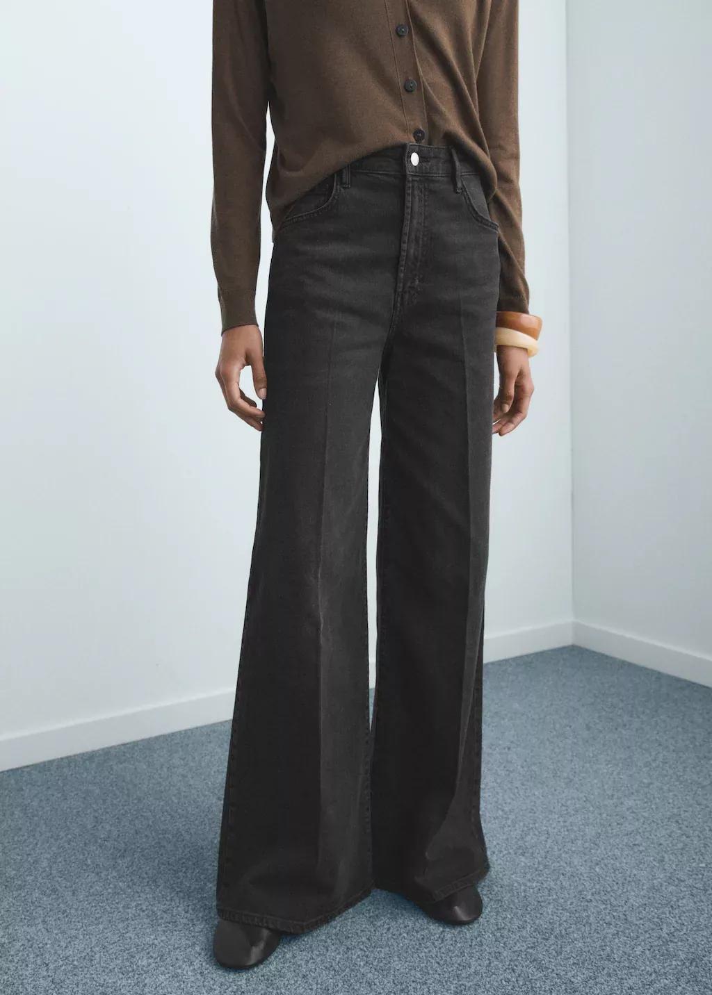 OPEN GREY High-waisted wide-leg jeans, 0201_TN, large image number 0