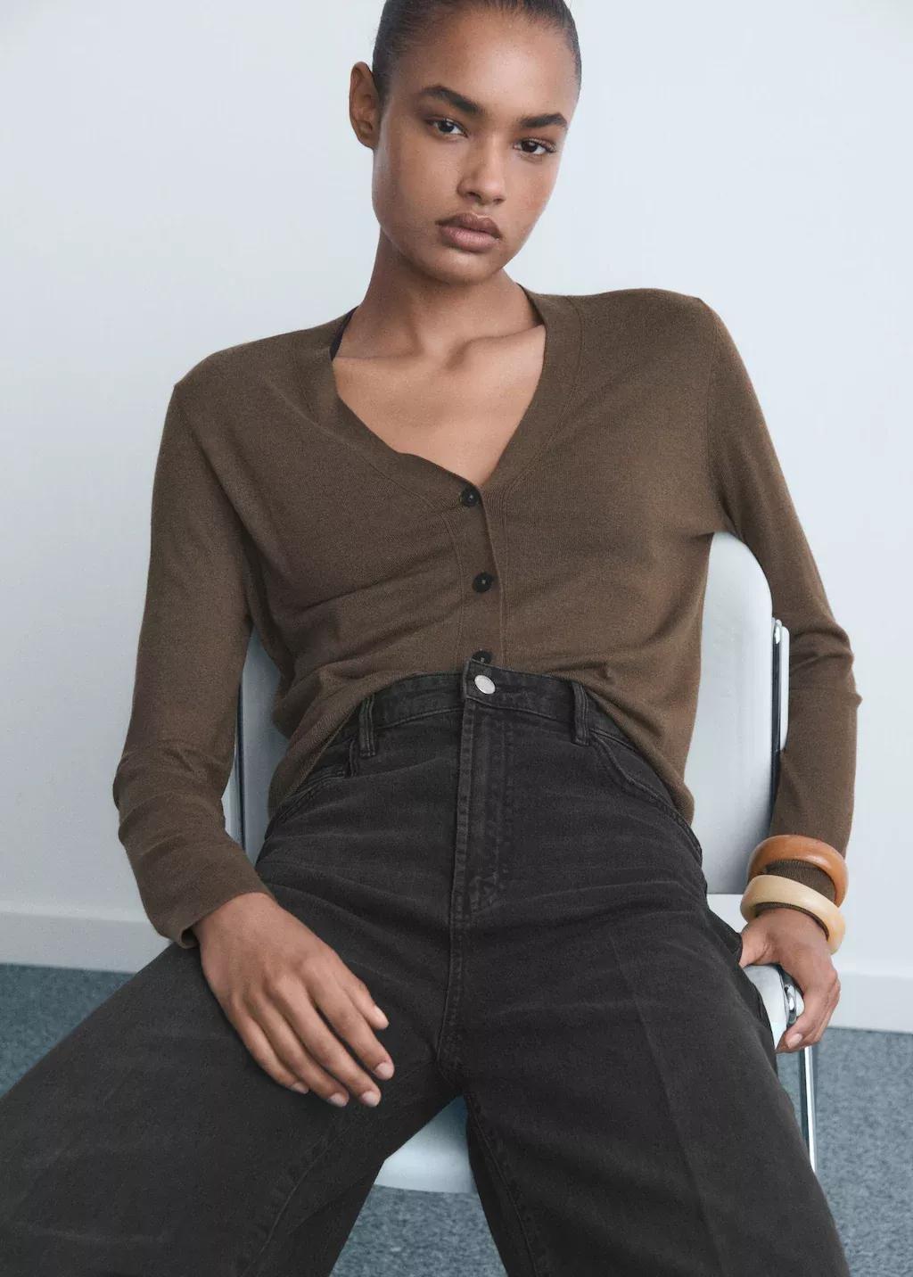OPEN GREY High-waisted wide-leg jeans, 0201_TN, large image number 1