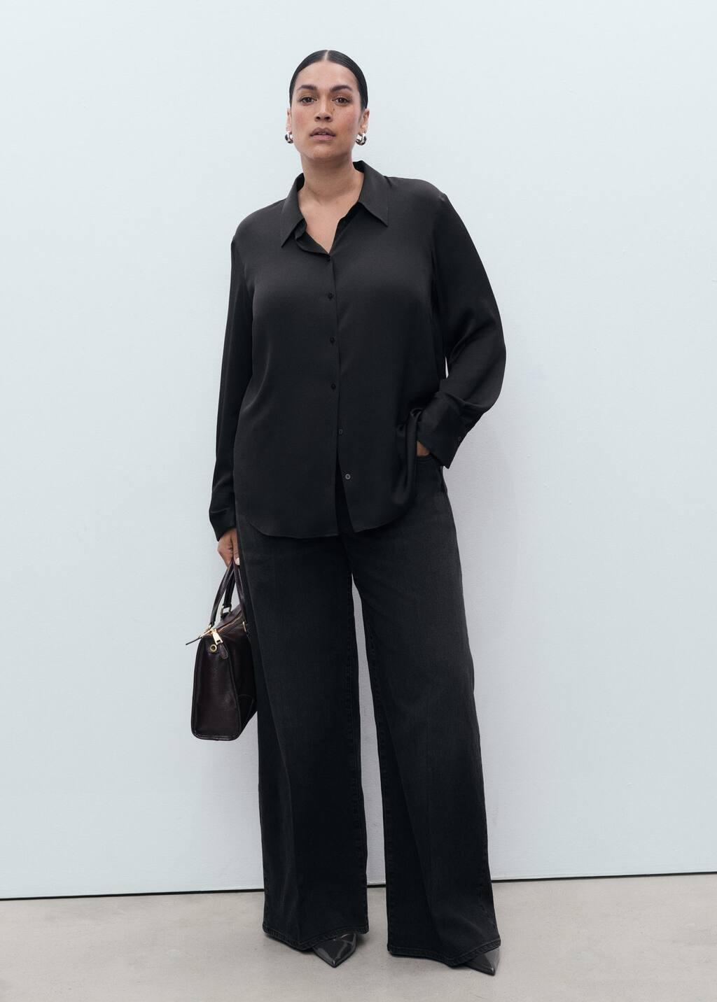 OPEN GREY High-waisted wide-leg jeans, 0201_TN, large image number 2