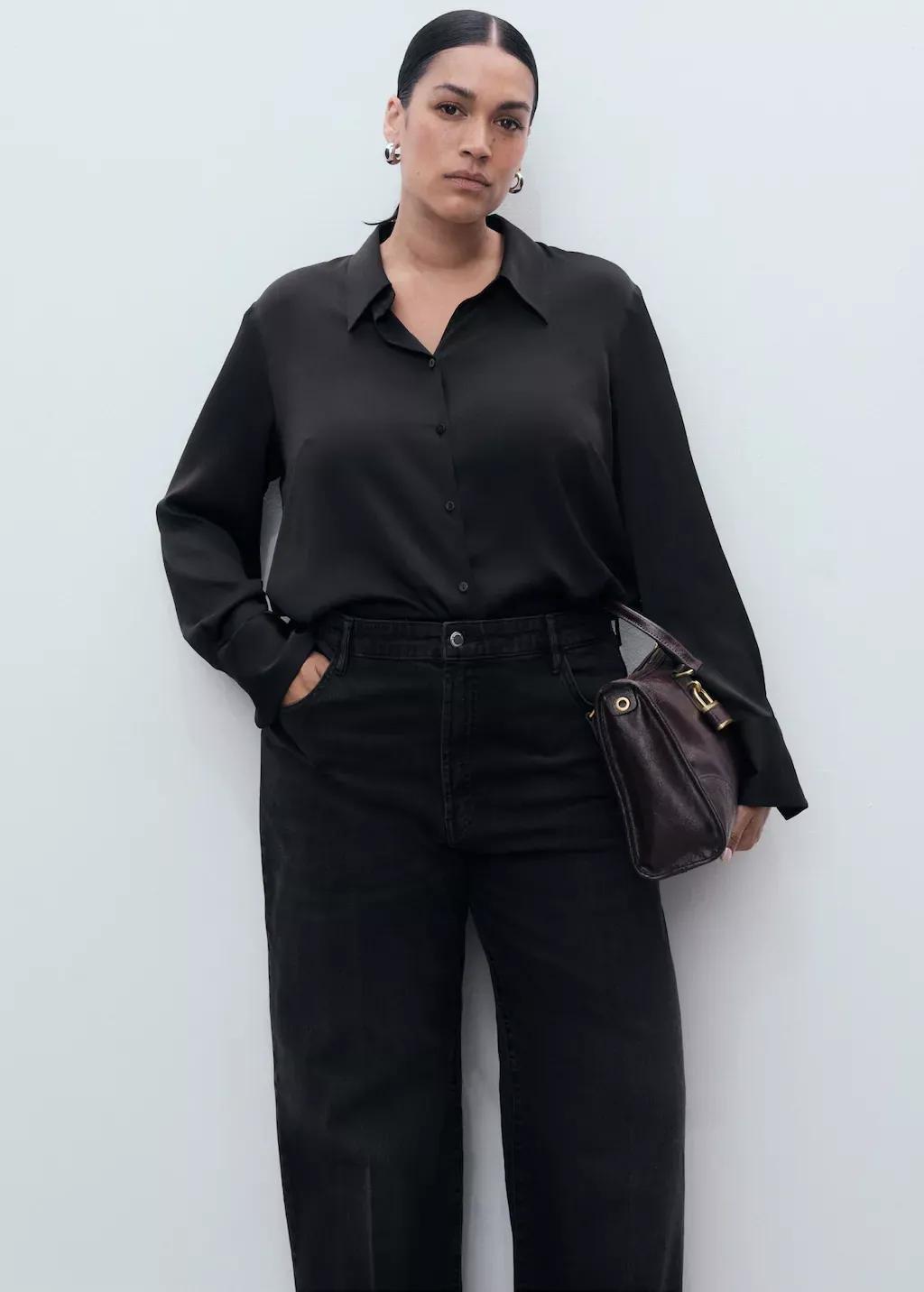 OPEN GREY High-waisted wide-leg jeans, 0201_TN, large image number 5