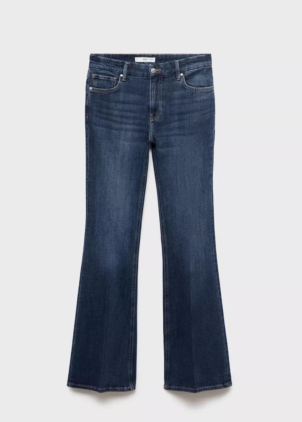 Blue Violet Flared High-Rise Jeans, , large image number 3