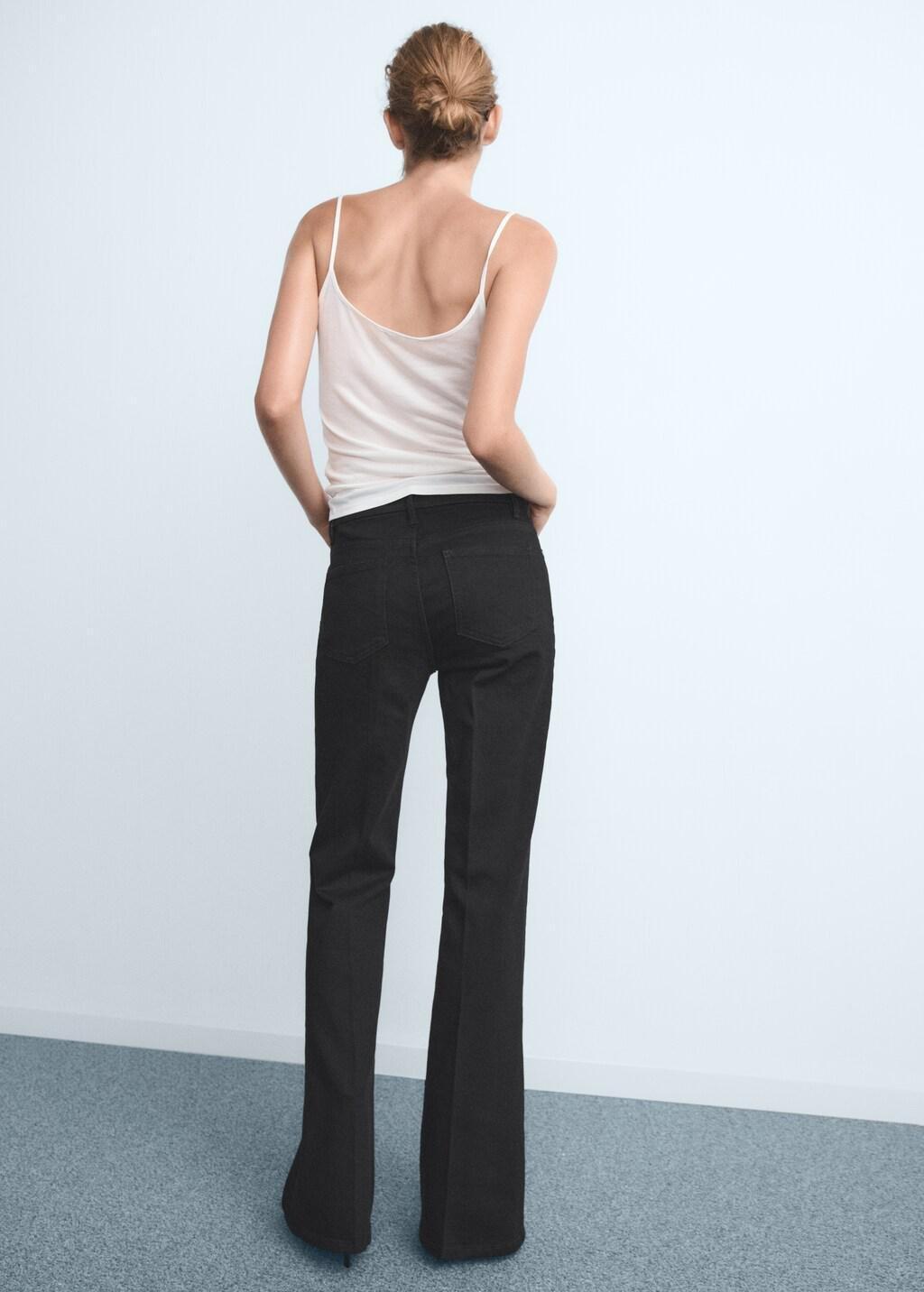 Grey Violet Flared High-Rise Jeans, 0201_TN, large image number 2