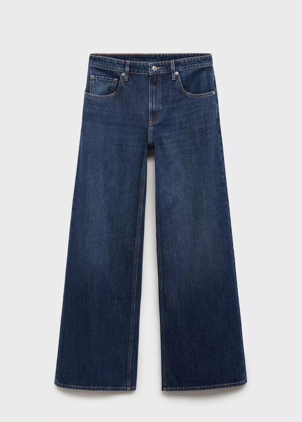 Blue Low-Rise Wide-Leg Jeans, 0201_TO, medium