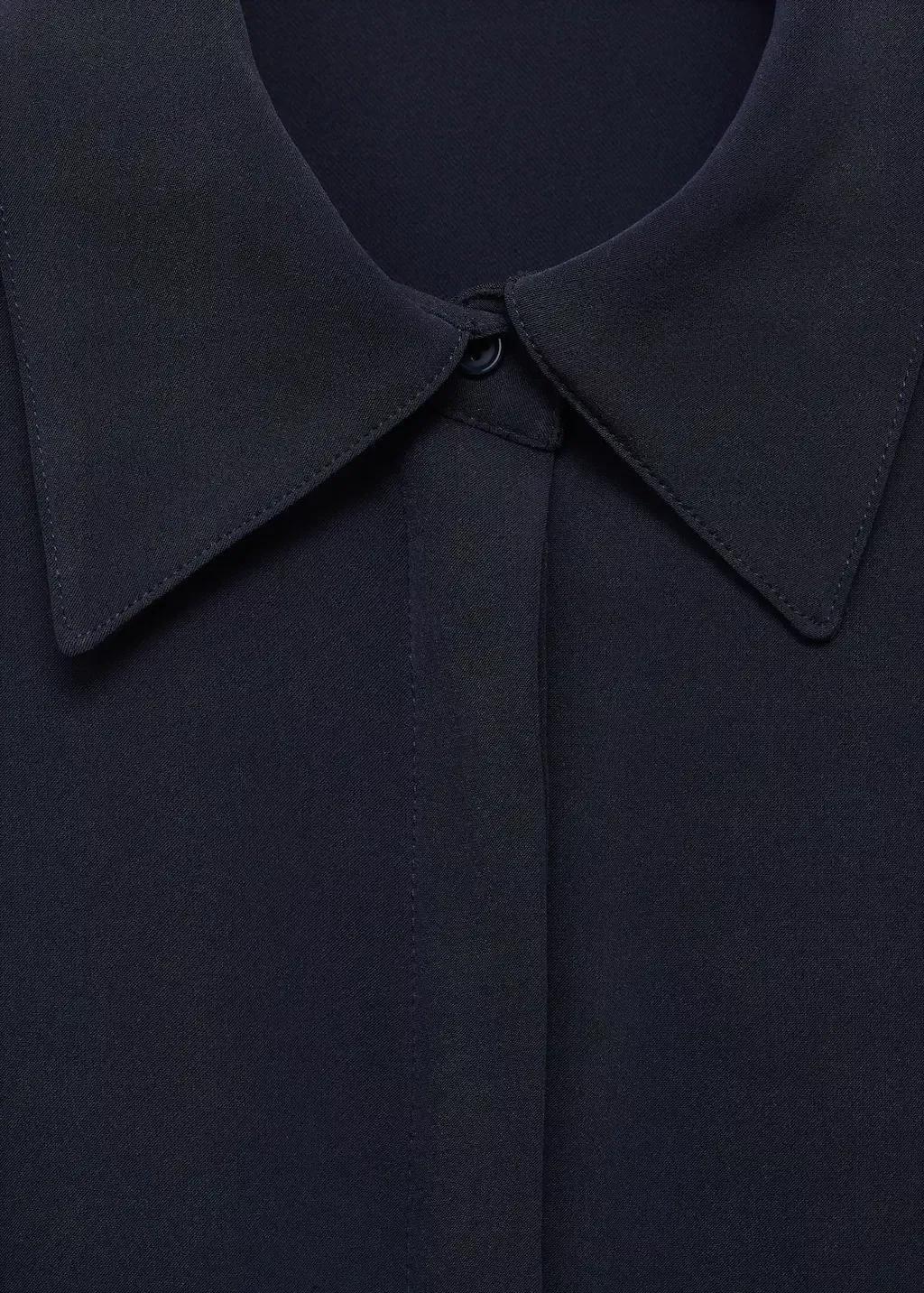 Navy Belt Shirt Dress, , large image number 1