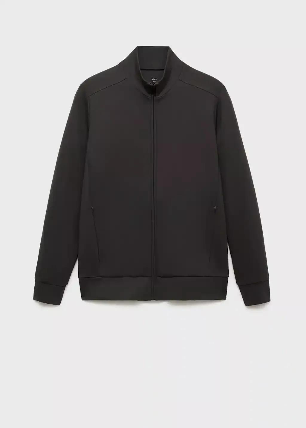 Green Regular-Fit Technical Sweatshirt, Dark Green, large image number 3