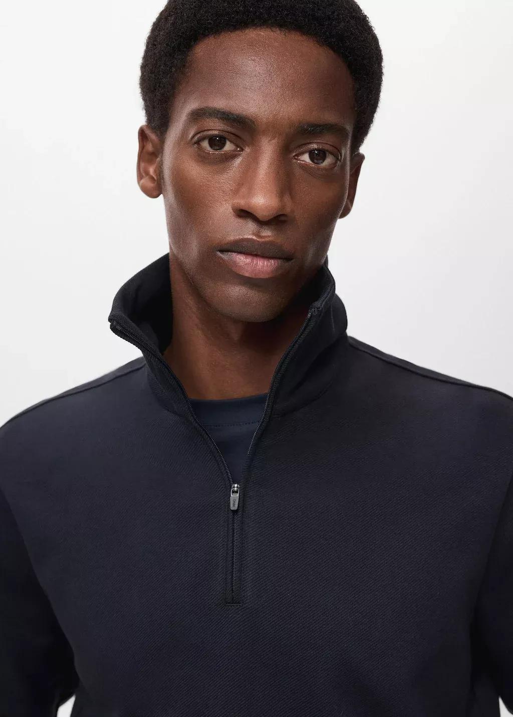 Navy Regular-Fit Zip-Up Hoodie, Navy, large image number 1