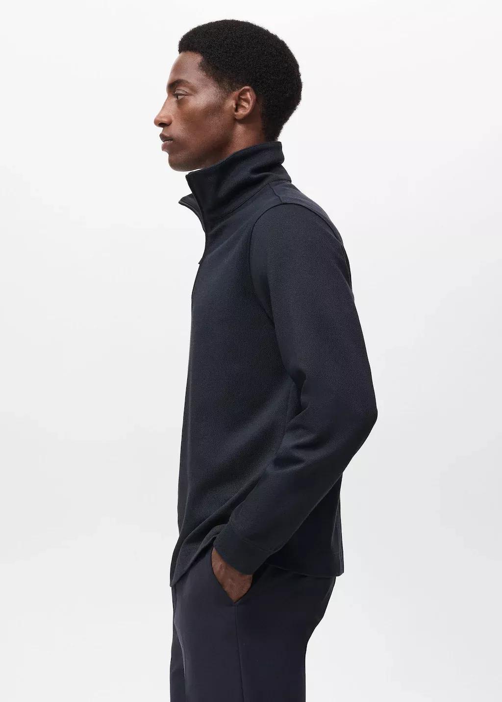 Navy Regular-Fit Zip-Up Hoodie, Navy, large image number 2