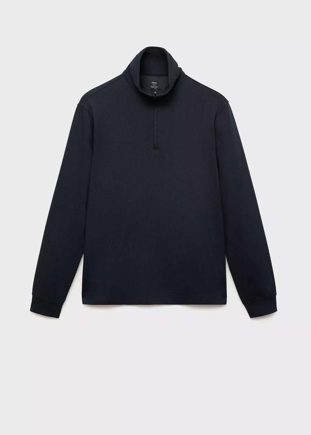 Navy Regular-Fit Zip-Up Hoodie, Navy, large image number 3