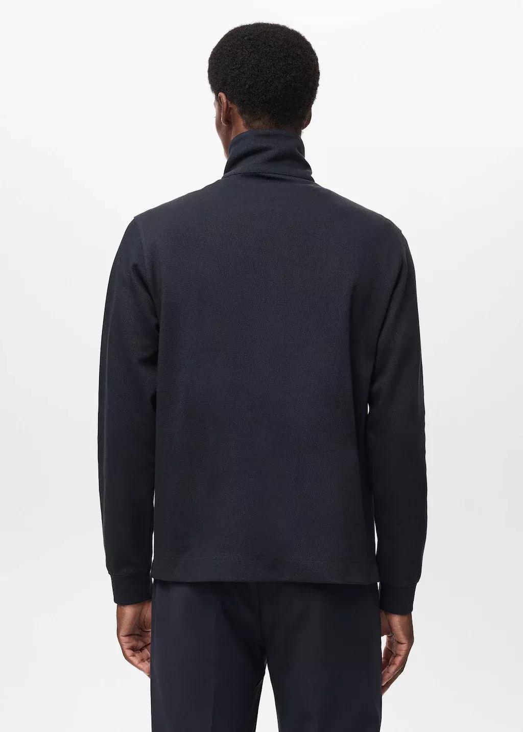 Navy Regular-Fit Zip-Up Hoodie, Navy, large image number 5