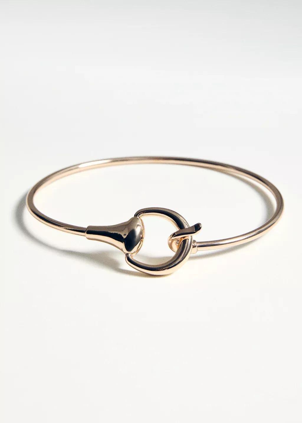 GOLD Rigid choker collar, 0201_OR, medium