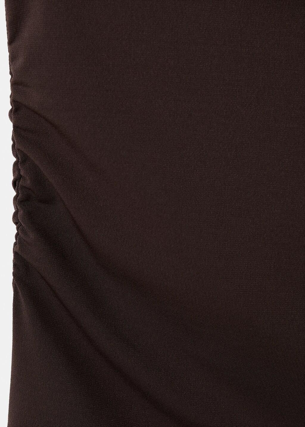 BROWN Top with asymmetrical neckline and metallic detail, 0201_30, large image number 5