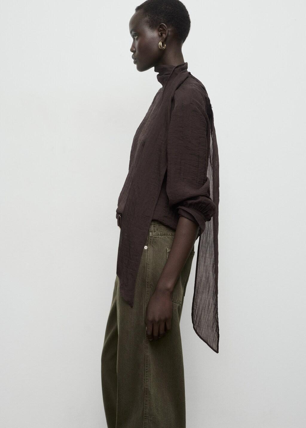 Khaki Low-Rise Barrel Jeans, Beige - Khaki, large image number 6