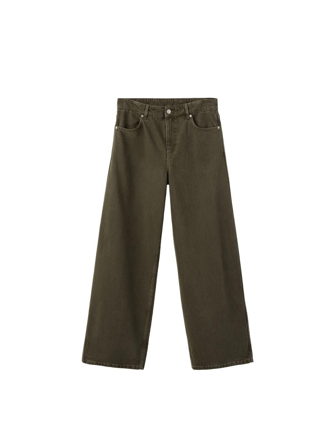Khaki Low-Rise Barrel Jeans, Beige - Khaki, large image number 7