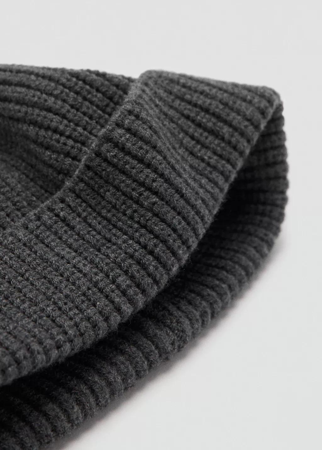 GREY Rib-knit cap, Grey, large image number 0