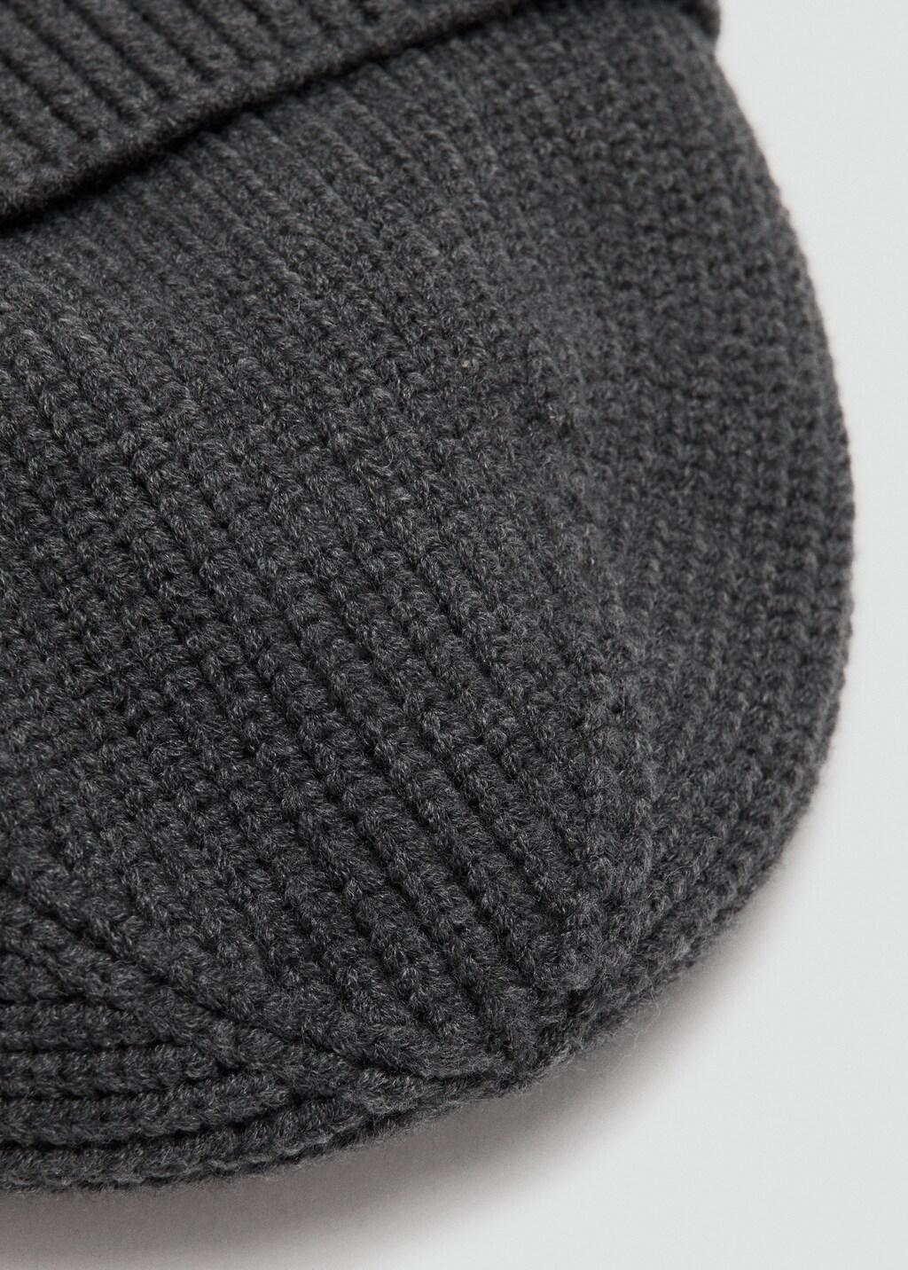 GREY Rib-knit cap, Grey, large image number 1