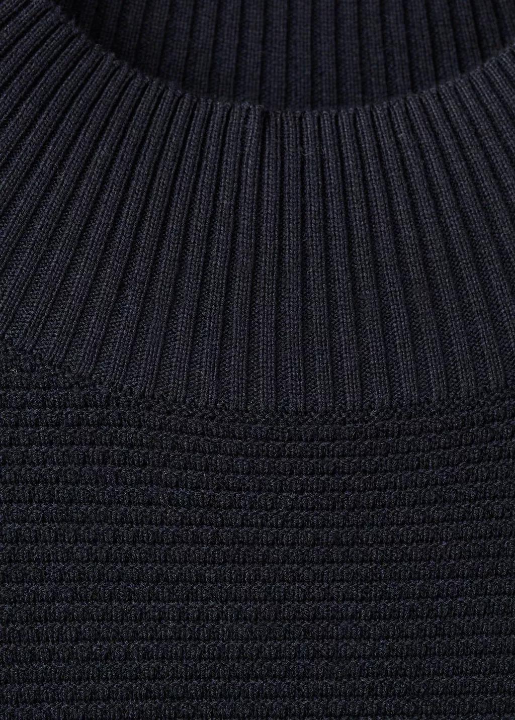 NAVY Structured perkins-neck sweater, Navy, large image number 5