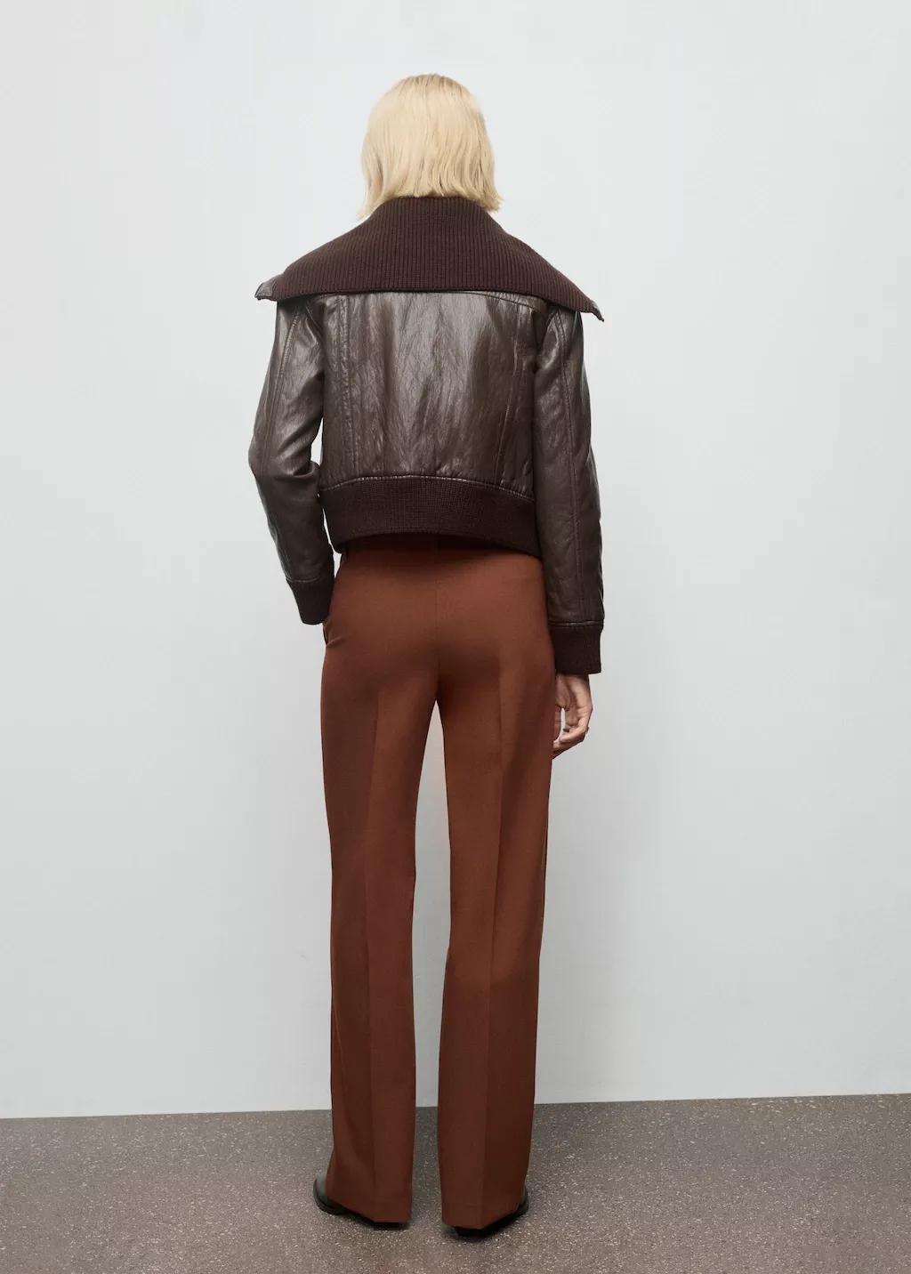 RUST - COPPER Seam-detail straight-fit trousers, 0201_79, large image number 2