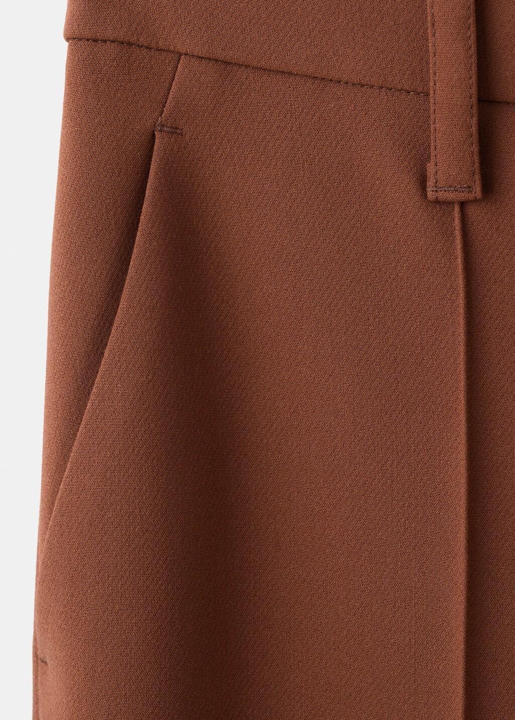 RUST - COPPER Seam-detail straight-fit trousers, 0201_79, large image number 4