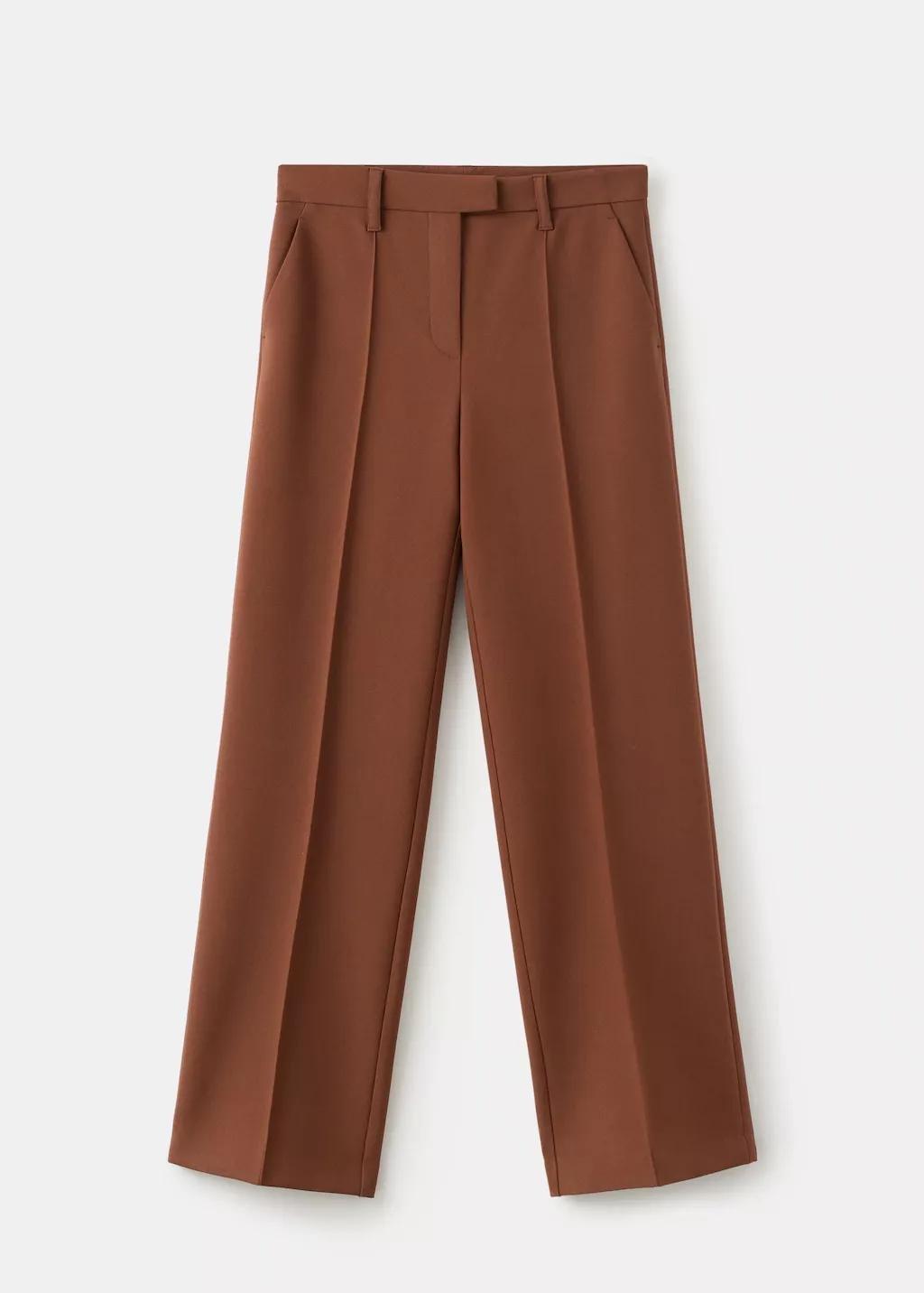 RUST - COPPER Seam-detail straight-fit trousers, 0201_79, large image number 6