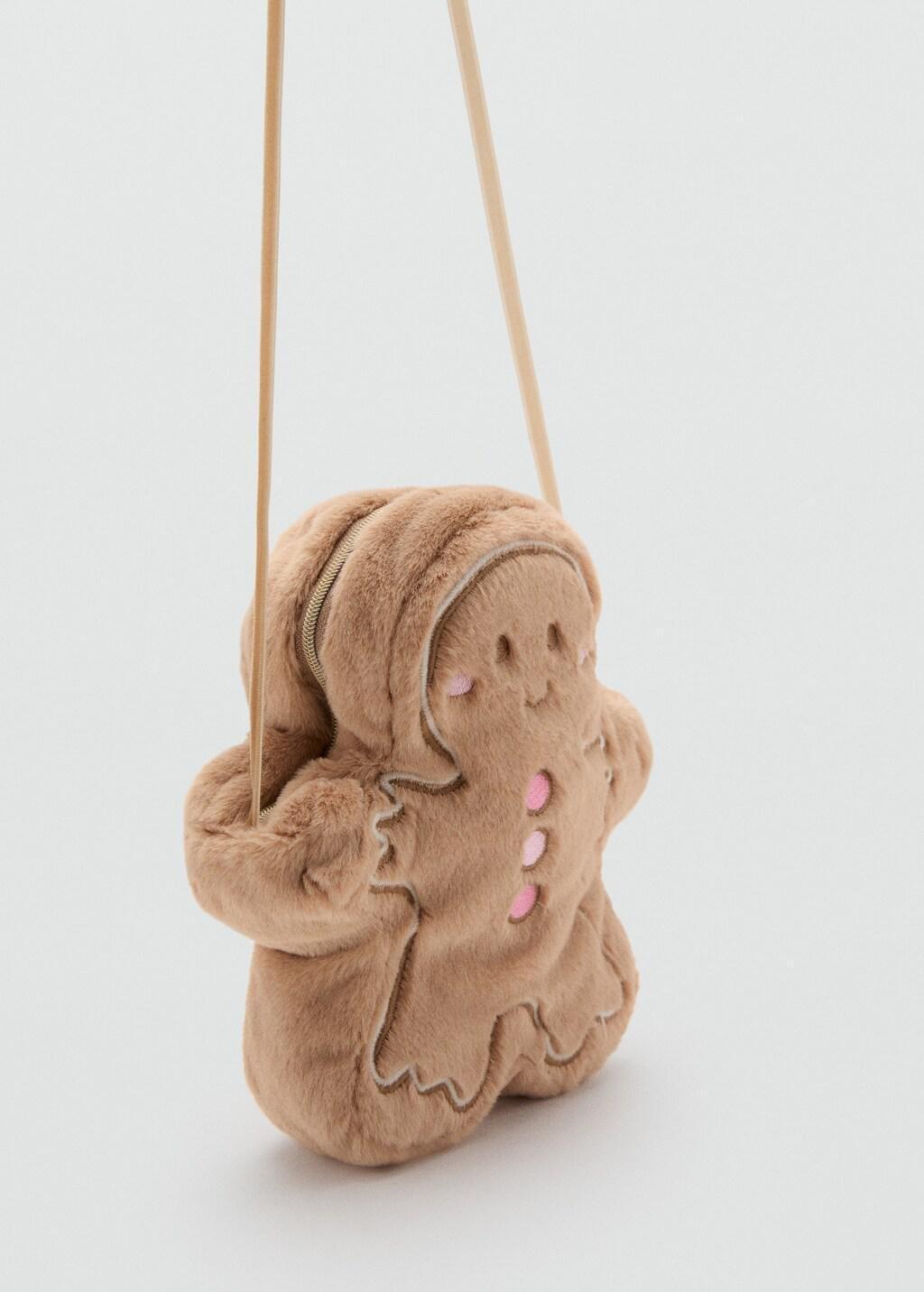 Beige Gingerbread Cookie Bag, Kids Girls, Light Pastel Brown, medium