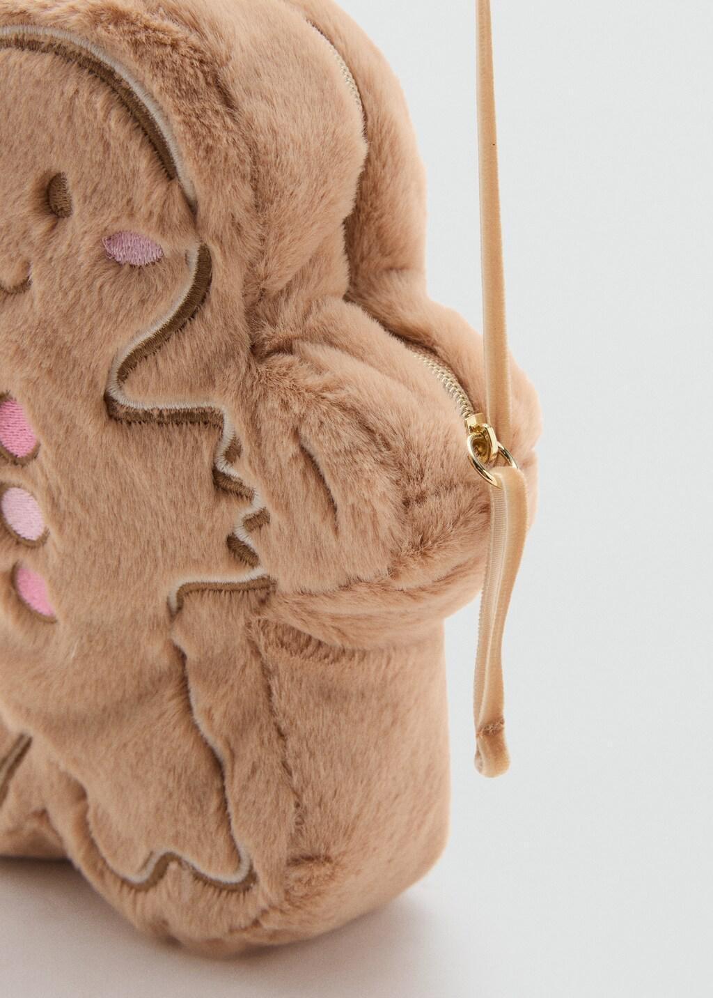 Beige Gingerbread Cookie Bag, Kids Girls, Light Pastel Brown, medium