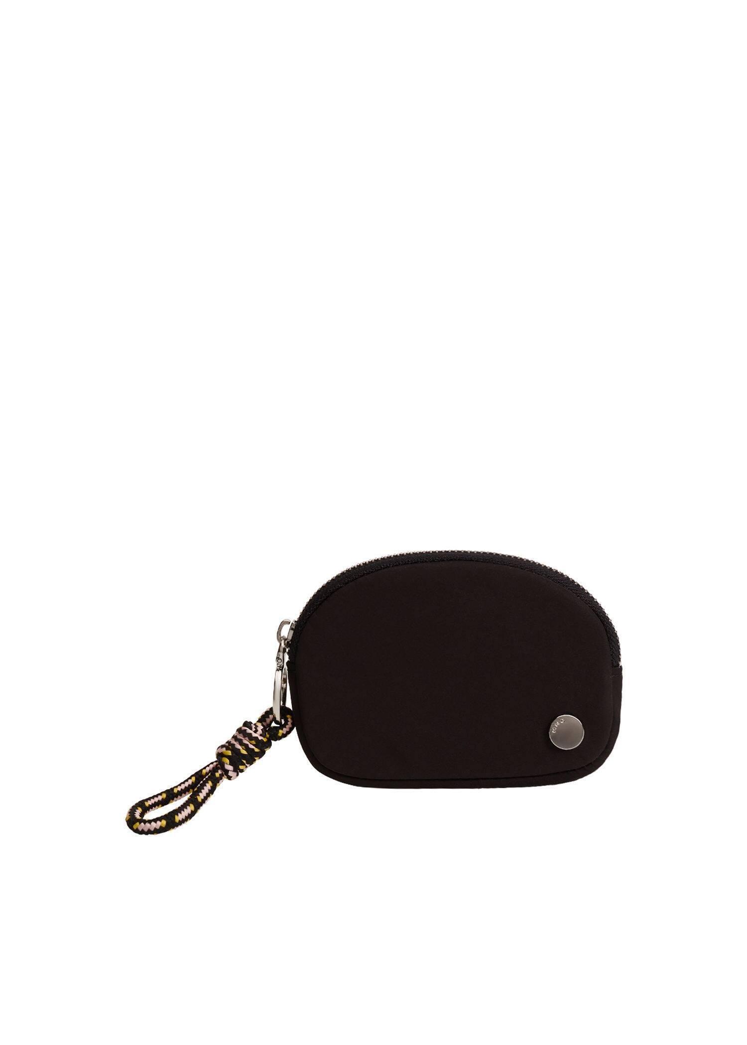 Black Quilted Coin Purse With Knot, Women, , large image number 3