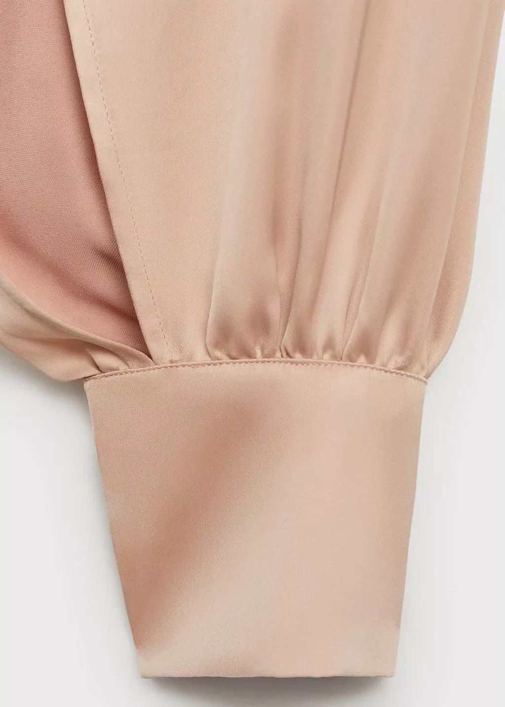 LT-PASTEL PINK Satin dress with slit sleeves, Light-Pastel Pink, large image number 3