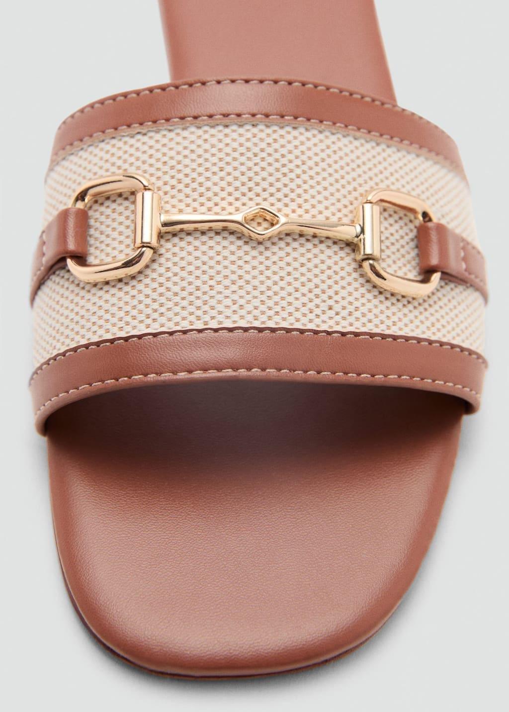Brown Sandals With Buckle Strap, , large image number 2