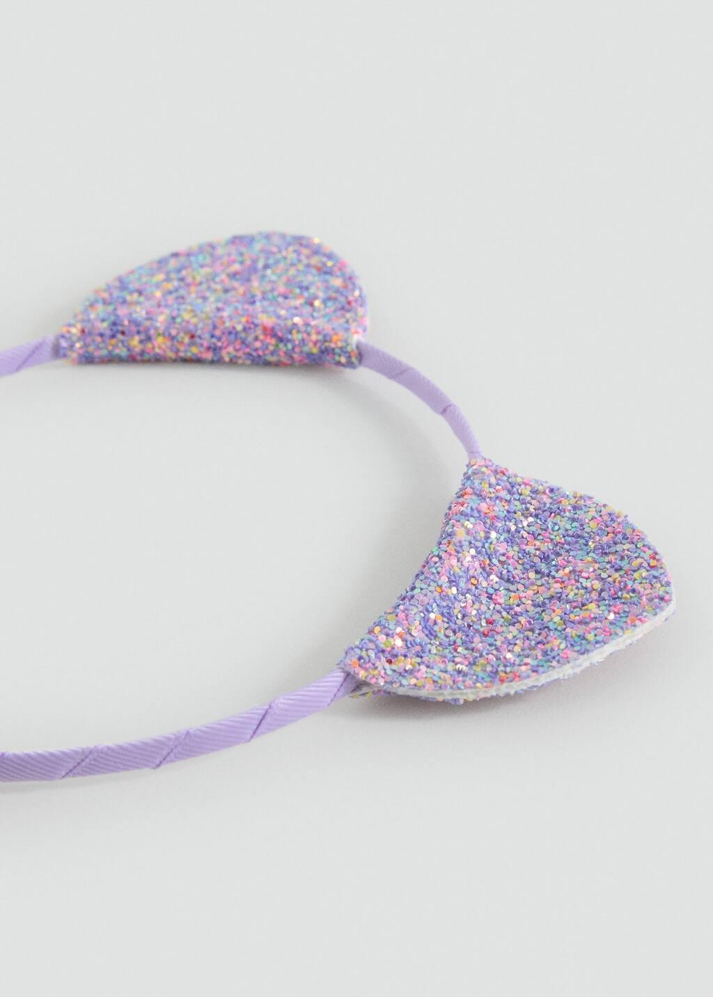 LT-PASTEL PURPLE Kitten ear hairband, Kids Girl, Light-Pastel Purple, large image number 0