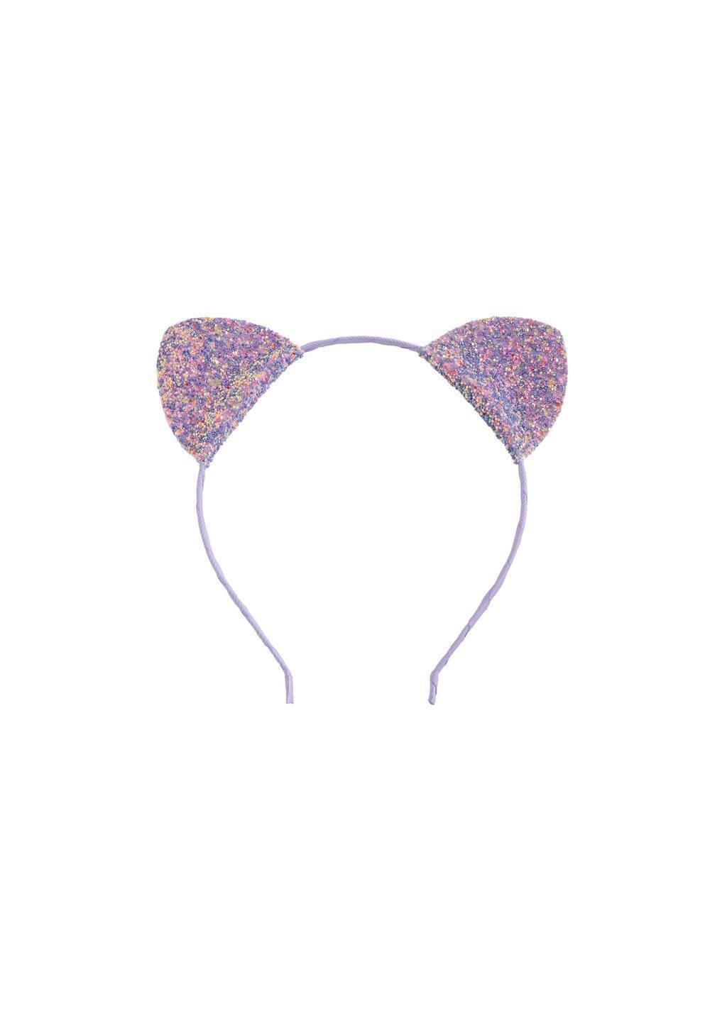 LT-PASTEL PURPLE Kitten ear hairband, Kids Girl, Light-Pastel Purple, large image number 1