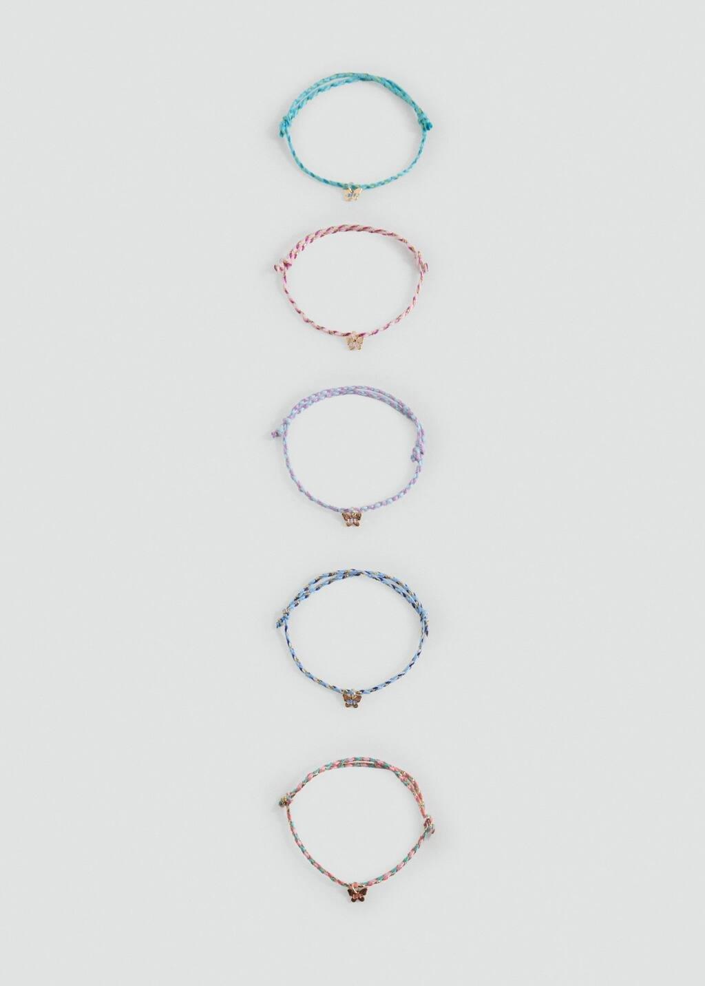 Pink Pack Of 5 Bracelets, Pink, large image number 0