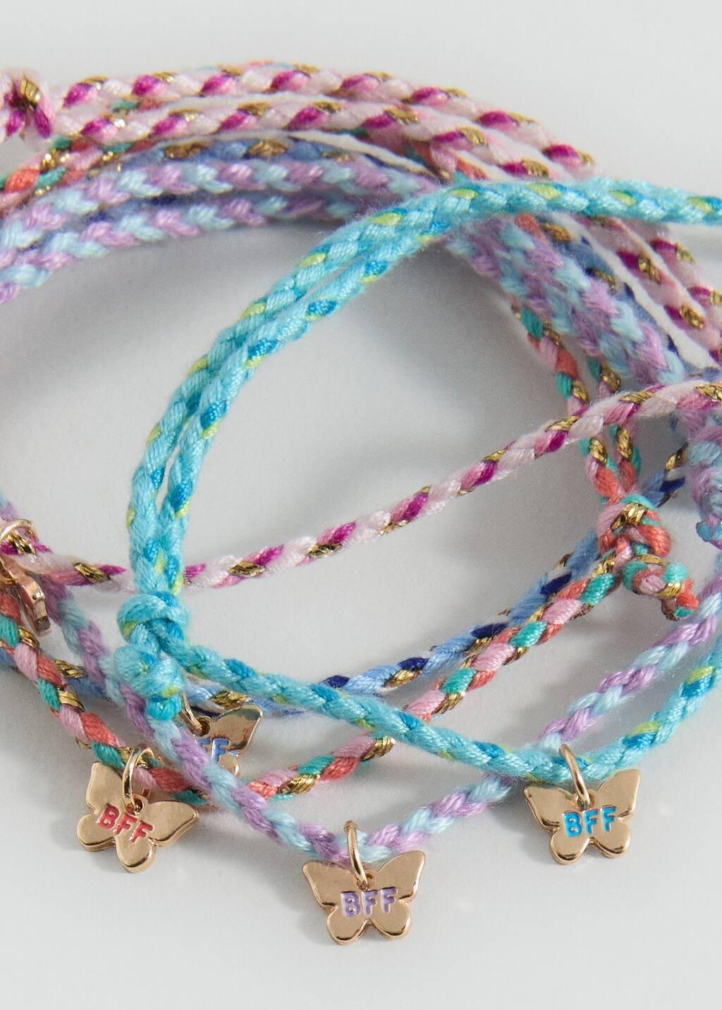 Pink Pack Of 5 Bracelets, Pink, large image number 1
