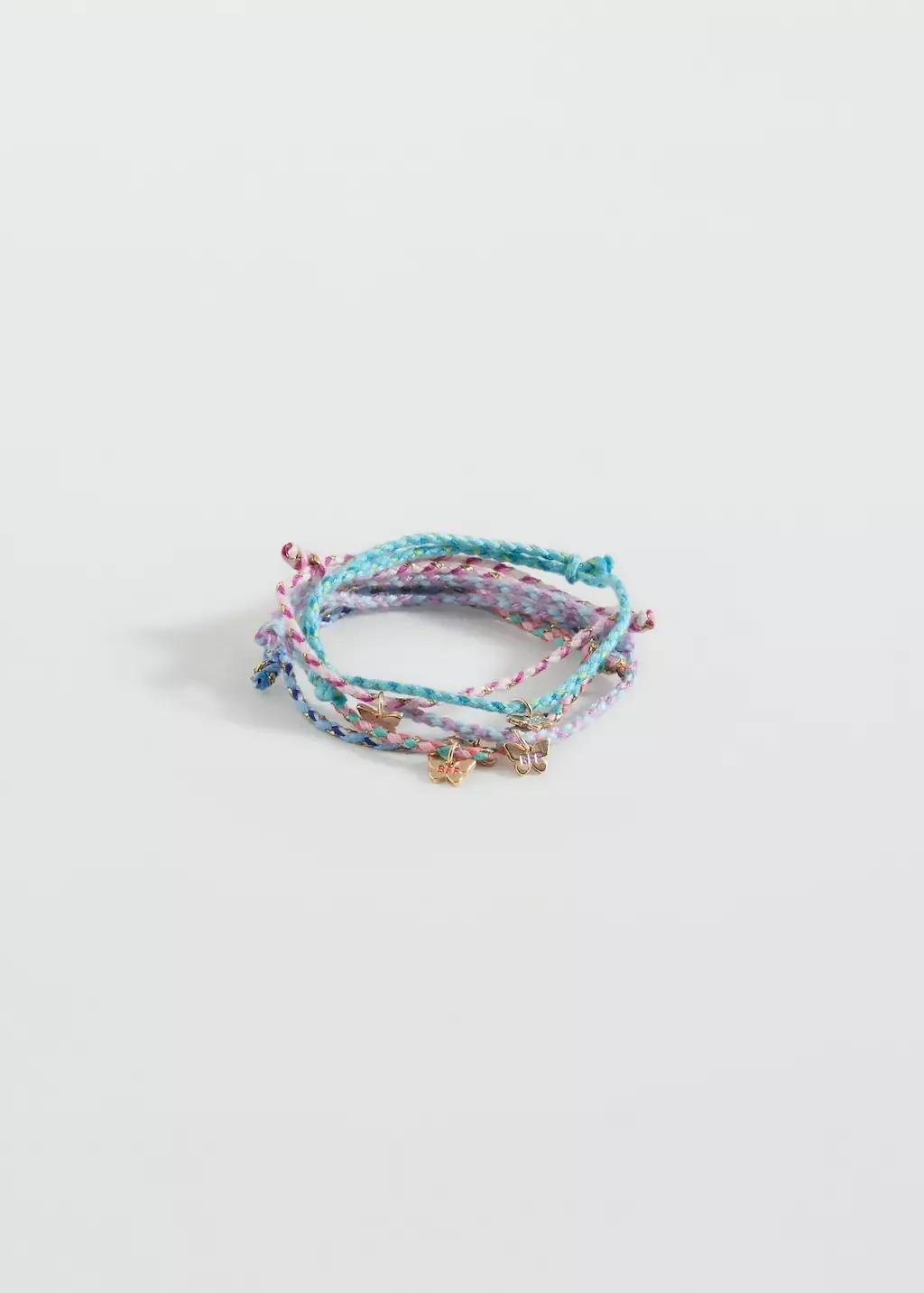 Pink Pack Of 5 Bracelets, Pink, large image number 2