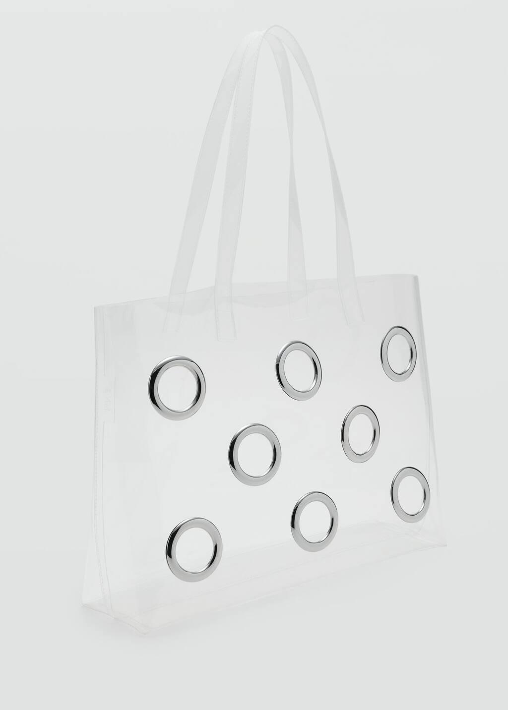 WHITE Transparent tote bag, 0201_01, large image number 0
