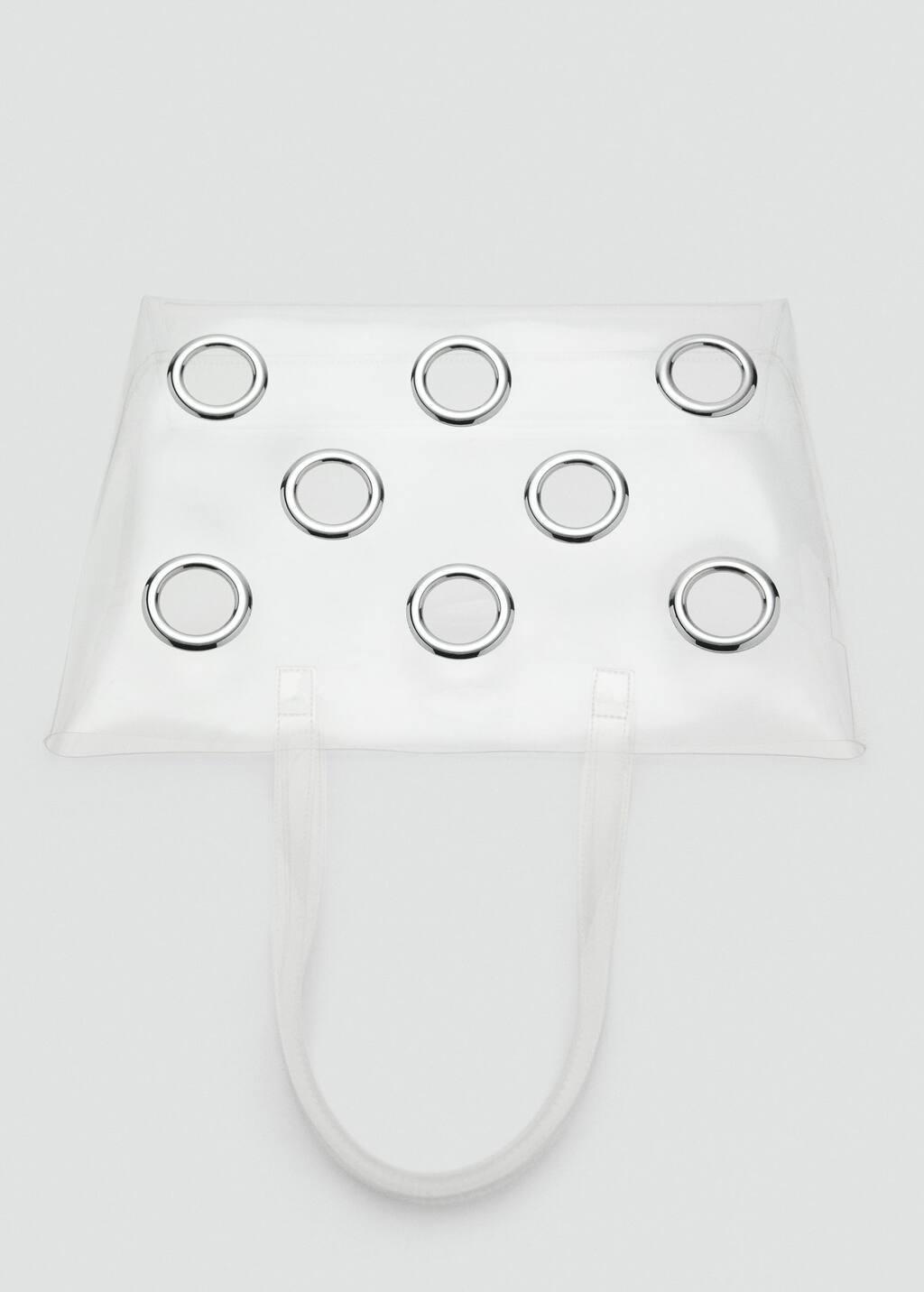 WHITE Transparent tote bag, 0201_01, large image number 2