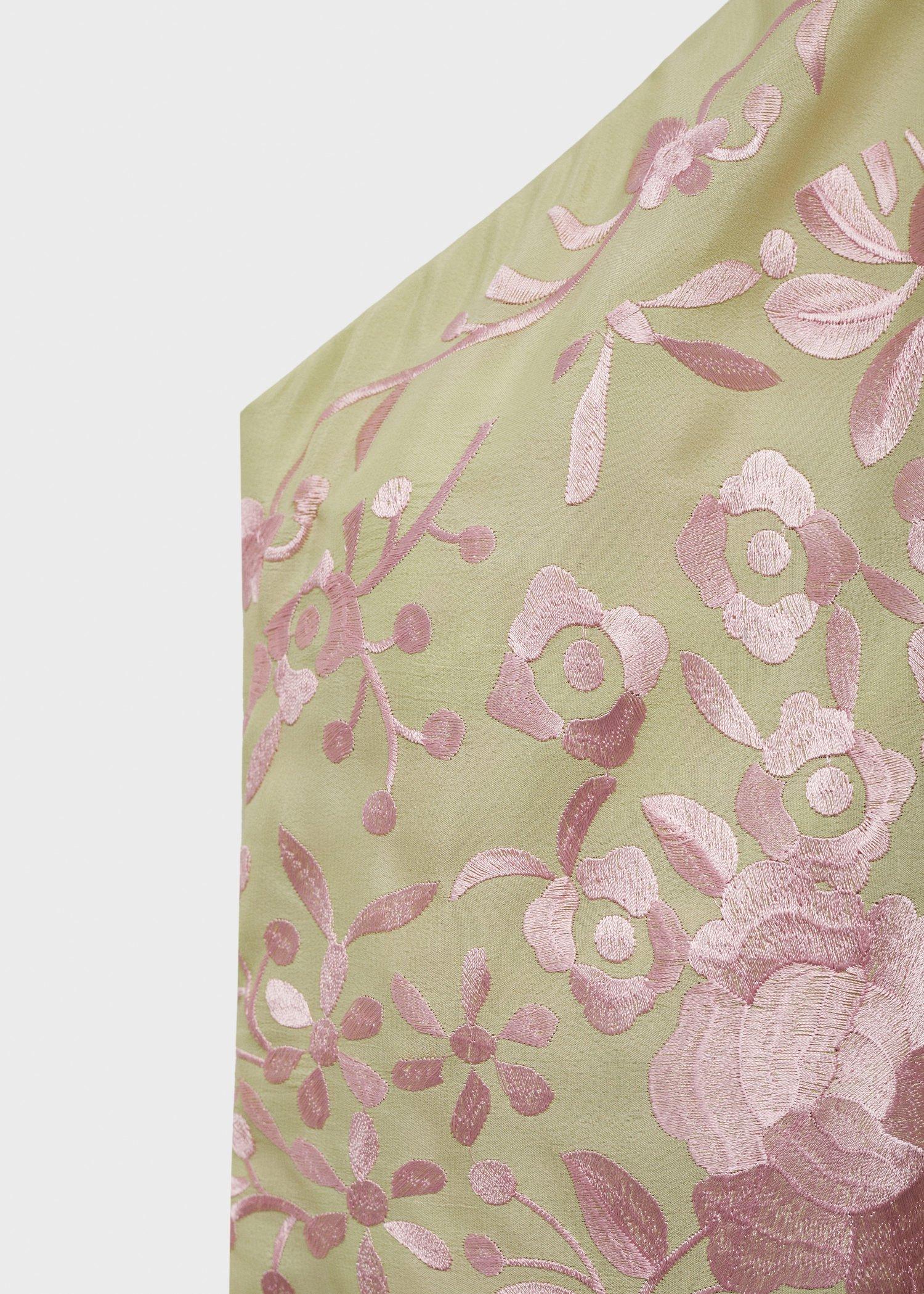 This garment belongs to our event collection, designed to make you the perfect guest at any party, wedding or ceremony,Asymmetric hem,This shawl-inspired dress is an expression of artistic elegance, with fringes that provide delicate and sophisticated movement. The asymmetrical wrap-style neckline unfolds with flair, enveloping the figure in an embrace of exquisite design. Its multi-position capability allows for unparalleled customisation, effortlessly adapting to various occasions and styles,, , large image number 5