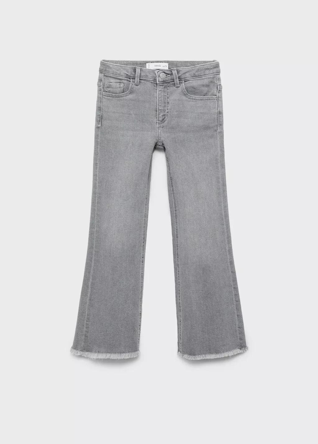 OPEN GREY Frayed low-rise skinny jeans, Kids Girl, , large image number 0