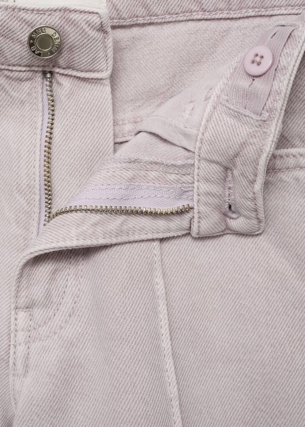 Purple Culotte Jeans With Seam Detail, Kids Girls, , large image number 2