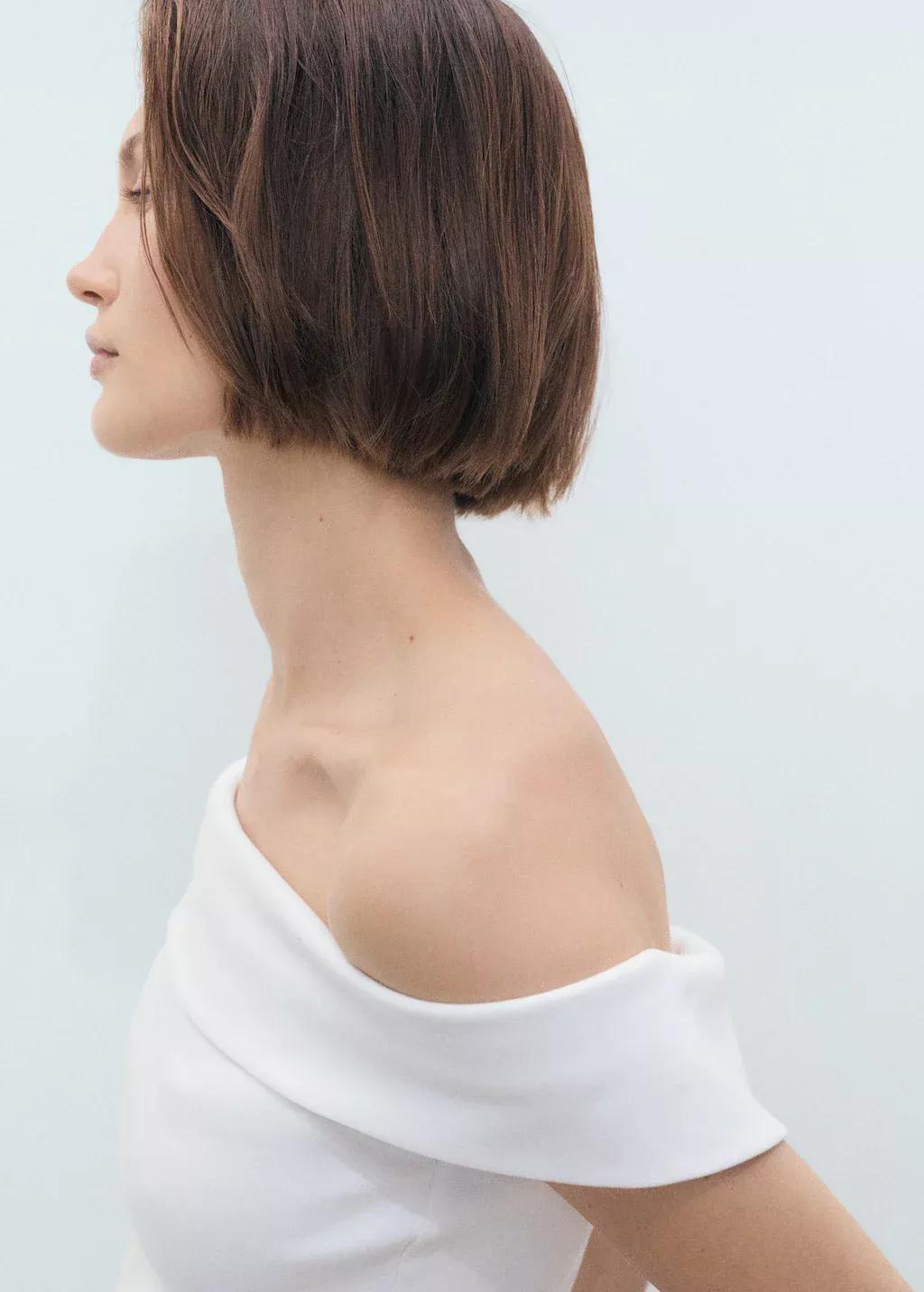 White Strapless Top, , large image number 1