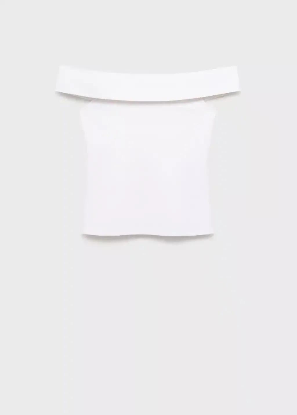 White Strapless Top, , large image number 3