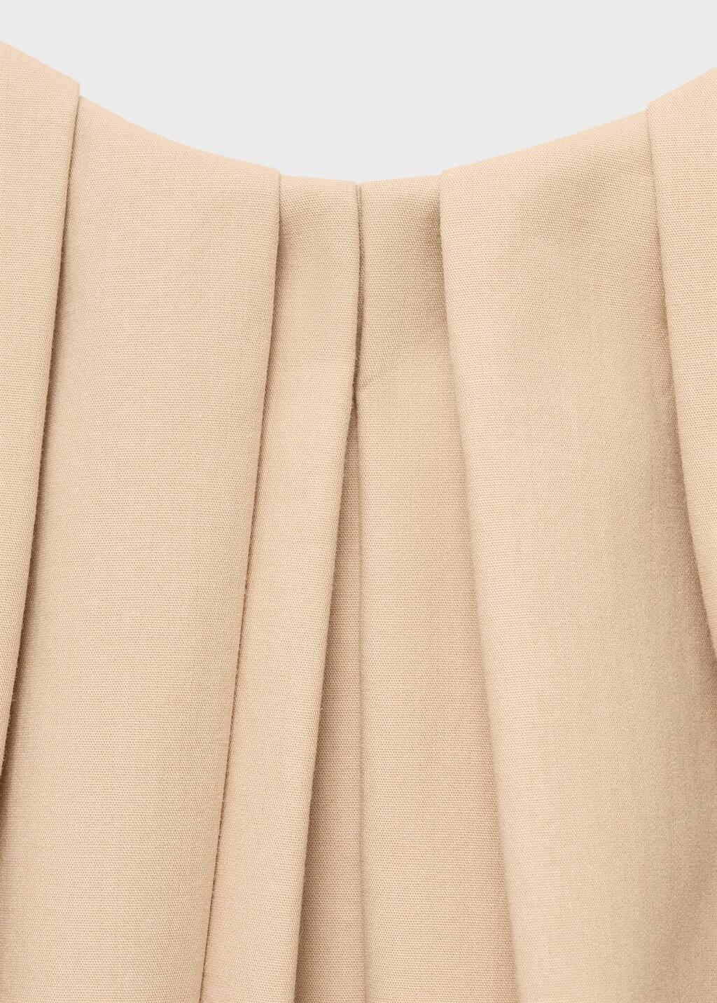 Beige Long Dress With Sweetheart Neckline, , large image number 2
