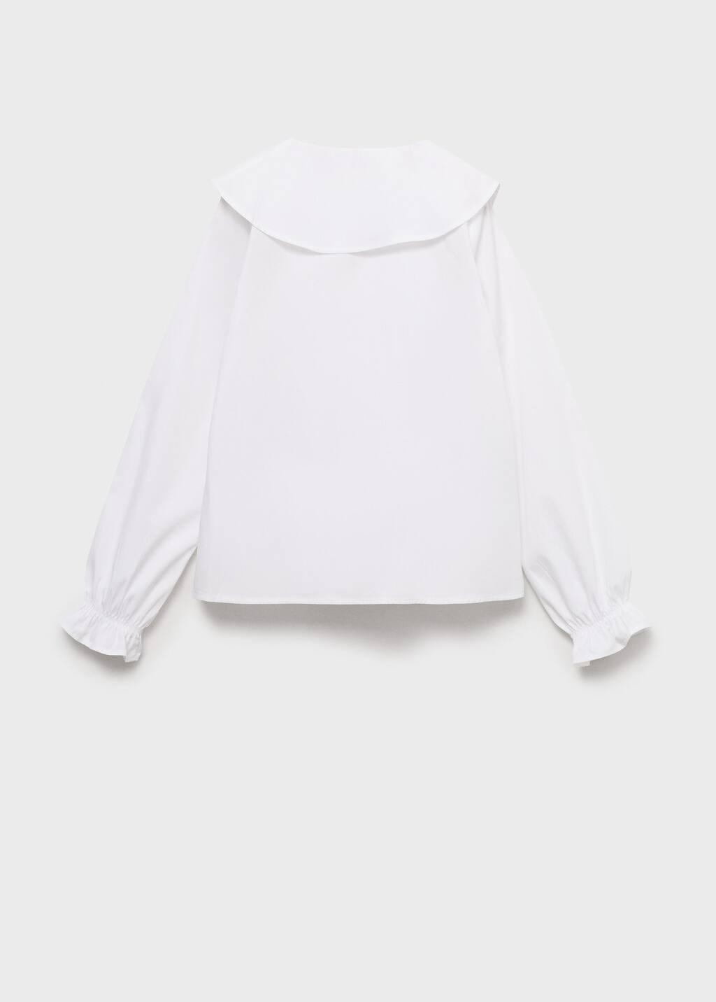 White Shirt With Ruffle Detail, Kids Girls, , large image number 4